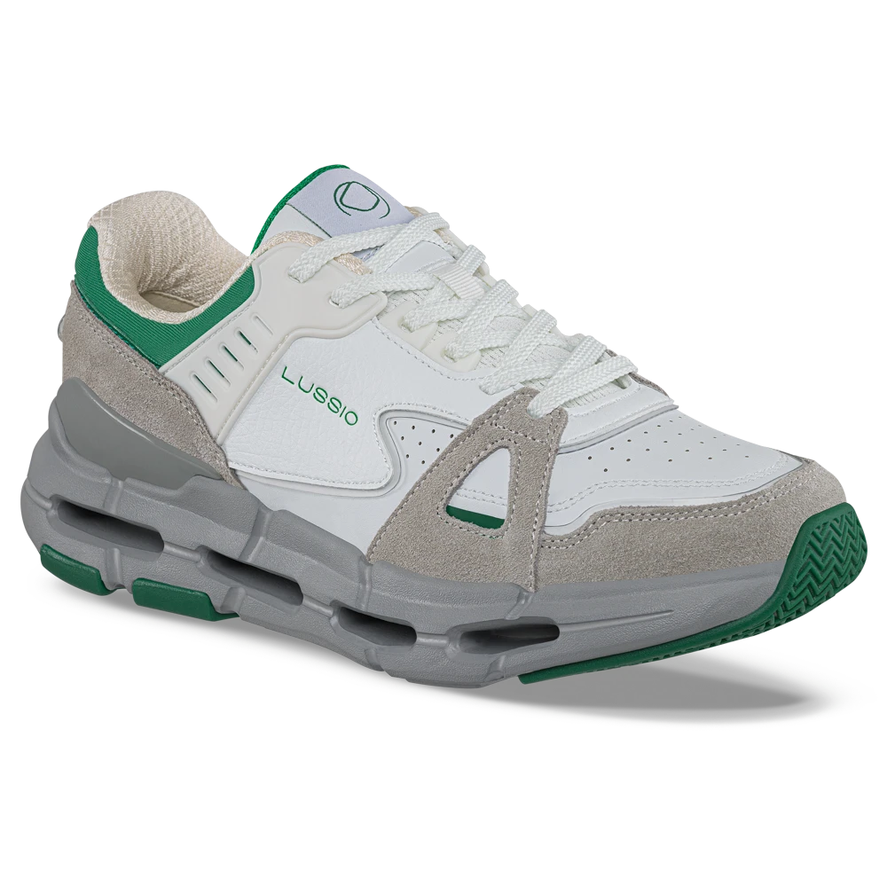 Zapato para hombre casual deportivo Denzaro blanco-gris